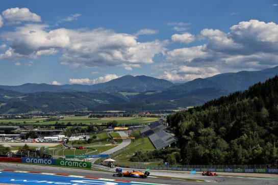 Lando Norris (GBR) McLaren MCL35.
05.07.2020. Formula 1 World Championship, Rd 1, Austrian Grand Prix, Spielberg, Austria, Race Day.
- www.xpbimages.com, EMail: requests@xpbimages.com © Copyright: Batchelor / XPB Images