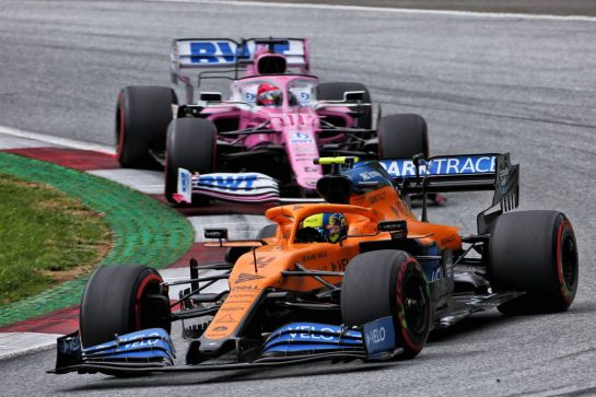 Lando Norris (GBR) McLaren MCL35.
12.07.2020. Formula 1 World Championship, Rd 2, Steiermark Grand Prix, Spielberg, Austria, Race Day.
- www.xpbimages.com, EMail: requests@xpbimages.com © Copyright: Charniaux / XPB Images