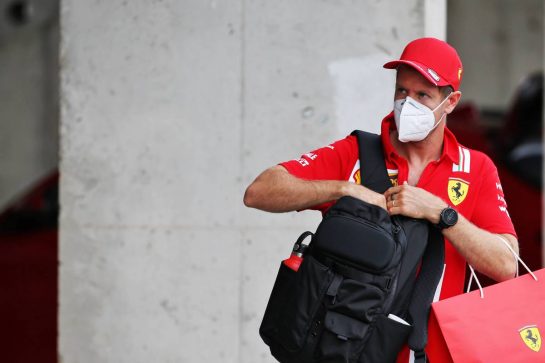 Sebastian Vettel (GER) Ferrari.
16.07.2020. Formula 1 World Championship, Rd 3, Hungarian Grand Prix, Budapest, Hungary, Preparation Day.
- www.xpbimages.com, EMail: requests@xpbimages.com © Copyright: Batchelor / XPB Images