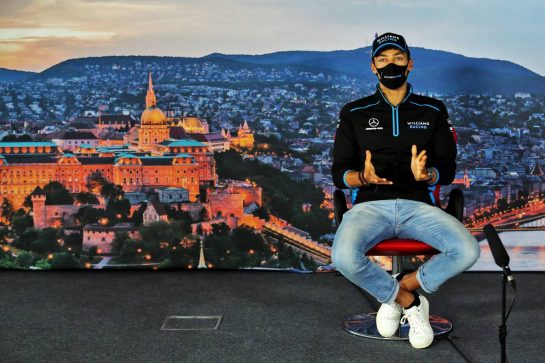 George Russell (GBR) Williams Racing in the FIA Press Conference.
16.07.2020. Formula 1 World Championship, Rd 3, Hungarian Grand Prix, Budapest, Hungary, Preparation Day.
- www.xpbimages.com, EMail: requests@xpbimages.com © Copyright: Charniaux / XPB Images