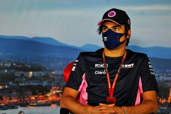 Lance Stroll (CDN) Racing Point F1 Team in the FIA Press Conference.
16.07.2020. Formula 1 World Championship, Rd 3, Hungarian Grand Prix, Budapest, Hungary, Preparation Day.
- www.xpbimages.com, EMail: requests@xpbimages.com © Copyright: Charniaux / XPB Images