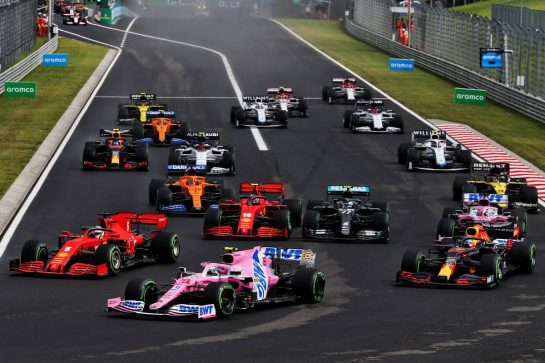 Lance Stroll (CDN) Racing Point F1 Team RP20 at the start of the race.
19.07.2020. Formula 1 World Championship, Rd 3, Hungarian Grand Prix, Budapest, Hungary, Race Day.
- www.xpbimages.com, EMail: requests@xpbimages.com © Copyright: Batchelor / XPB Images
