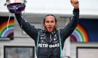 Race winner Lewis Hamilton (GBR) Mercedes AMG F1 celebrates in parc ferme.