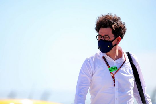 Mattia Binotto (ITA) Ferrari Team Principal.
30.07.2020. Formula 1 World Championship, Rd 4, British Grand Prix, Silverstone, England, Preparation Day.
- www.xpbimages.com, EMail: requests@xpbimages.com © Copyright: Batchelor / XPB Images