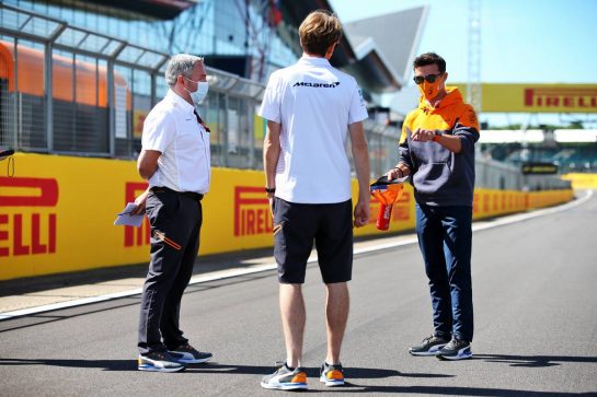 Lando Norris (GBR) McLaren.
30.07.2020. Formula 1 World Championship, Rd 4, British Grand Prix, Silverstone, England, Preparation Day.
- www.xpbimages.com, EMail: requests@xpbimages.com © Copyright: Batchelor / XPB Images