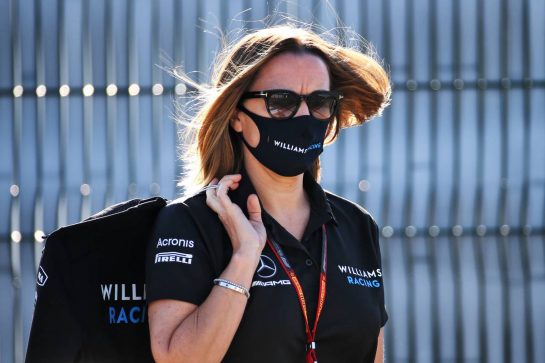 Claire Williams (GBR) Williams Racing Deputy Team Principal.
31.07.2020. Formula 1 World Championship, Rd 4, British Grand Prix, Silverstone, England, Practice Day.
- www.xpbimages.com, EMail: requests@xpbimages.com © Copyright: Batchelor / XPB Images