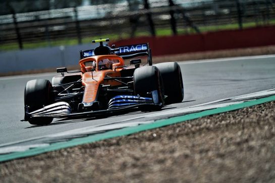 Lando Norris (GBR) McLaren MCL35.
31.07.2020. Formula 1 World Championship, Rd 4, British Grand Prix, Silverstone, England, Practice Day.
- www.xpbimages.com, EMail: requests@xpbimages.com © Copyright: Dungan / XPB Images