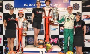 Just three impassioned kids playing racers