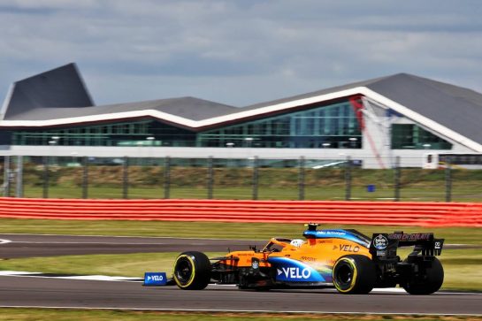 Lando Norris (GBR) McLaren MCL35.
01.08.2020. Formula 1 World Championship, Rd 4, British Grand Prix, Silverstone, England, Qualifying Day.
- www.xpbimages.com, EMail: requests@xpbimages.com © Copyright: Batchelor / XPB Images