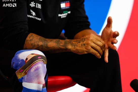 Lewis Hamilton (GBR) Mercedes AMG F1 in the post qualifying FIA Press Conference.
01.08.2020. Formula 1 World Championship, Rd 4, British Grand Prix, Silverstone, England, Qualifying Day.
- www.xpbimages.com, EMail: requests@xpbimages.com - copy of publication required for printed pictures. Every used picture is fee-liable. © Copyright: FIA Pool Image for Editorial Use Only