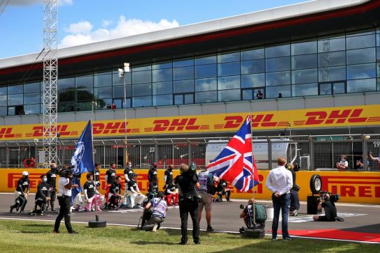 The grid before the start of the race.
02.08.2020. Formula 1 World Championship, Rd 4, British Grand Prix, Silverstone, England, Race Day.
- www.xpbimages.com, EMail: requests@xpbimages.com © Copyright: Batchelor / XPB Images
