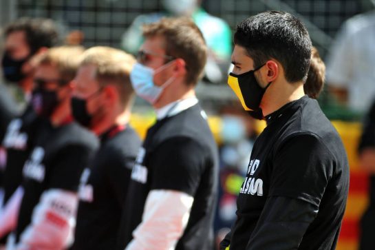 Esteban Ocon (FRA) Renault F1 Team on the grid.
02.08.2020. Formula 1 World Championship, Rd 4, British Grand Prix, Silverstone, England, Race Day.
- www.xpbimages.com, EMail: requests@xpbimages.com © Copyright: Batchelor / XPB Images