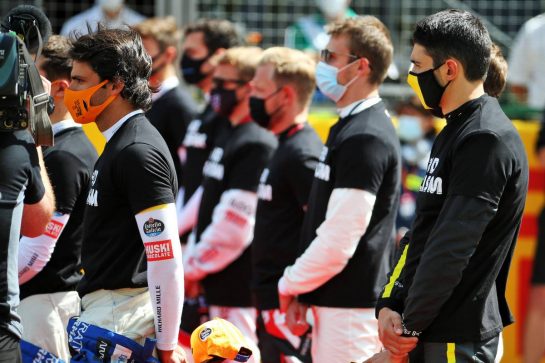 Esteban Ocon (FRA) Renault F1 Team on the grid.
02.08.2020. Formula 1 World Championship, Rd 4, British Grand Prix, Silverstone, England, Race Day.
- www.xpbimages.com, EMail: requests@xpbimages.com © Copyright: Batchelor / XPB Images