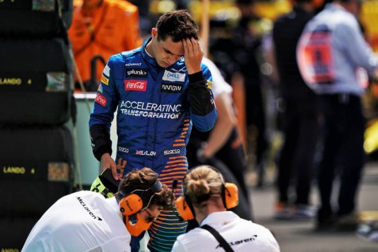 Lando Norris (GBR) McLaren on the grid.
02.08.2020. Formula 1 World Championship, Rd 4, British Grand Prix, Silverstone, England, Race Day.
- www.xpbimages.com, EMail: requests@xpbimages.com © Copyright: Dungan / XPB Images