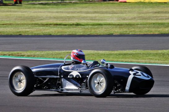 Jenson Button (GBR) Sky Sports F1 Presenter in a historic racing car.
07.08.2020. Formula 1 World Championship, Rd 5, 70th Anniversary Grand Prix, Silverstone, England, Practice Day.
- www.xpbimages.com, EMail: requests@xpbimages.com © Copyright: Batchelor / XPB Images