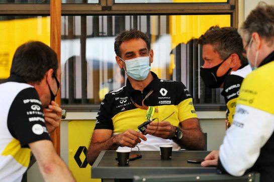 Cyril Abiteboul (FRA) Renault Sport F1 Managing Director and Marcin Budkowski (POL) Renault F1 Team Executive Director.
07.08.2020. Formula 1 World Championship, Rd 5, 70th Anniversary Grand Prix, Silverstone, England, Practice Day.
- www.xpbimages.com, EMail: requests@xpbimages.com © Copyright: Moy / XPB Images