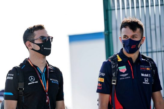 (L to R): Nicholas Latifi (CDN) Williams Racing with Alexander Albon (THA) Red Bull Racing.
08.08.2020. Formula 1 World Championship, Rd 5, 70th Anniversary Grand Prix, Silverstone, England, Qualifying Day.
- www.xpbimages.com, EMail: requests@xpbimages.com © Copyright: Dungan / XPB Images