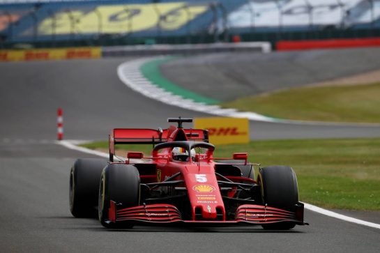 Sebastian Vettel (GER) Ferrari SF1000.
08.08.2020. Formula 1 World Championship, Rd 5, 70th Anniversary Grand Prix, Silverstone, England, Qualifying Day.
- www.xpbimages.com, EMail: requests@xpbimages.com © Copyright: Batchelor / XPB Images