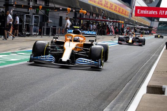 Lando Norris (GBR) McLaren MCL35.
08.08.2020. Formula 1 World Championship, Rd 5, 70th Anniversary Grand Prix, Silverstone, England, Qualifying Day.
- www.xpbimages.com, EMail: requests@xpbimages.com © Copyright: Bearne / XPB Images