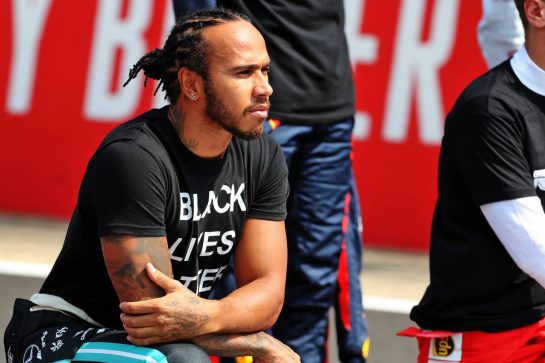 Lewis Hamilton (GBR) Mercedes AMG F1 on the grid.
09.08.2020. Formula 1 World Championship, Rd 5, 70th Anniversary Grand Prix, Silverstone, England, Race Day.
- www.xpbimages.com, EMail: requests@xpbimages.com © Copyright: Batchelor / XPB Images