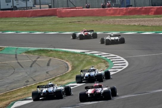 Nicholas Latifi (CDN) Williams Racing FW43 and Kimi Raikkonen (FIN) Alfa Romeo Racing C39.
09.08.2020. Formula 1 World Championship, Rd 5, 70th Anniversary Grand Prix, Silverstone, England, Race Day.
- www.xpbimages.com, EMail: requests@xpbimages.com © Copyright: Dungan / XPB Images