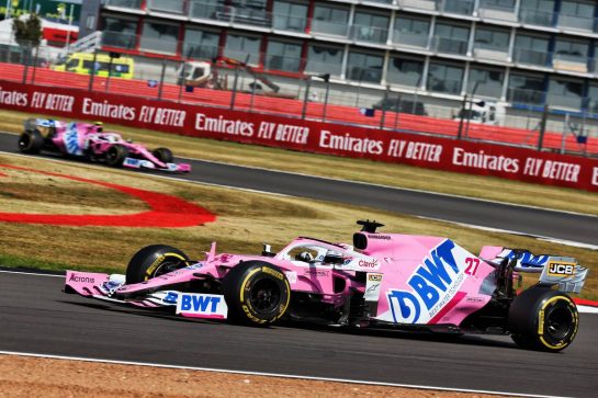 Nico Hulkenberg (GER) Racing Point F1 Team RP20.
09.08.2020. Formula 1 World Championship, Rd 5, 70th Anniversary Grand Prix, Silverstone, England, Race Day.
- www.xpbimages.com, EMail: requests@xpbimages.com © Copyright: Batchelor / XPB Images