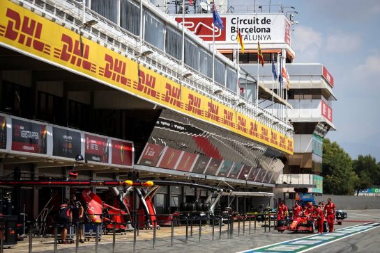Ferrari SF1000 of Charles Leclerc (MON).
13.08.2020. Formula 1 World Championship, Rd 6, Spanish Grand Prix, Barcelona, Spain, Preparation Day.
- www.xpbimages.com, EMail: requests@xpbimages.com © Copyright: Charniaux / XPB Images