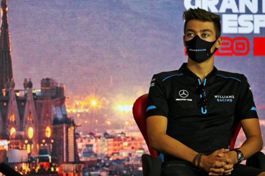 George Russell (GBR) Williams Racing in the FIA Press Conference.
13.08.2020. Formula 1 World Championship, Rd 6, Spanish Grand Prix, Barcelona, Spain, Preparation Day.
- www.xpbimages.com, EMail: requests@xpbimages.com © Copyright: Batchelor / XPB Images