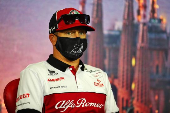 Kimi Raikkonen (FIN) Alfa Romeo Racing in the FIA Press Conference.
13.08.2020. Formula 1 World Championship, Rd 6, Spanish Grand Prix, Barcelona, Spain, Preparation Day.
- www.xpbimages.com, EMail: requests@xpbimages.com © Copyright: Filipe / XPB Images