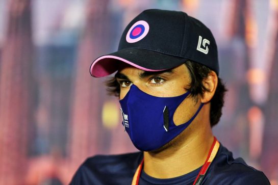 Lance Stroll (CDN) Racing Point F1 Team in the FIA Press Conference.
13.08.2020. Formula 1 World Championship, Rd 6, Spanish Grand Prix, Barcelona, Spain, Preparation Day.
- www.xpbimages.com, EMail: requests@xpbimages.com © Copyright: Filipe / XPB Images