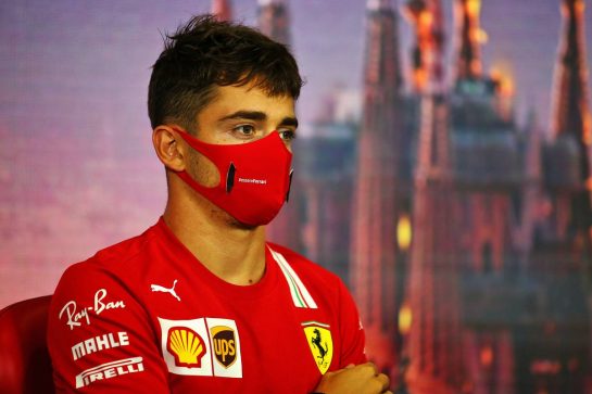 Charles Leclerc (MON) Ferrari in the FIA Press Conference.
13.08.2020. Formula 1 World Championship, Rd 6, Spanish Grand Prix, Barcelona, Spain, Preparation Day.
- www.xpbimages.com, EMail: requests@xpbimages.com © Copyright: Filipe / XPB Images