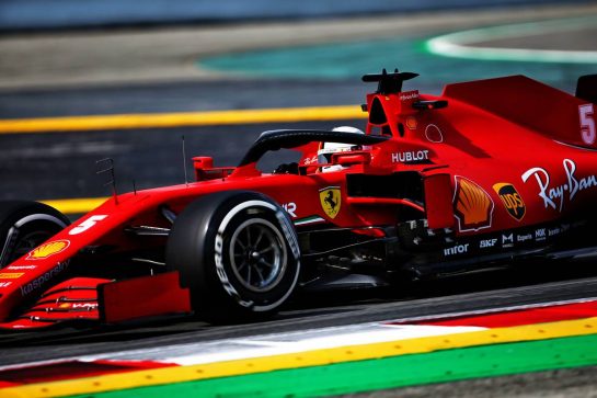 Sebastian Vettel (GER) Ferrari SF1000.
14.08.2020 Formula 1 World Championship, Rd 6, Spanish Grand Prix, Barcelona, Spain, Practice Day.
- www.xpbimages.com, EMail: requests@xpbimages.com © Copyright: Filipe / XPB Images
