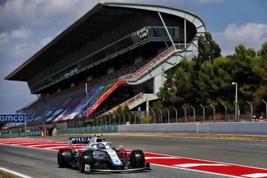 Nicholas Latifi (CDN) Williams Racing FW43.
15.08.2020. Formula 1 World Championship, Rd 6, Spanish Grand Prix, Barcelona, Spain, Qualifying Day.
- www.xpbimages.com, EMail: requests@xpbimages.com © Copyright: Batchelor / XPB Images
