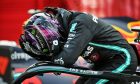 Race winner Lewis Hamilton (GBR) Mercedes AMG F1 W11 in parc ferme.