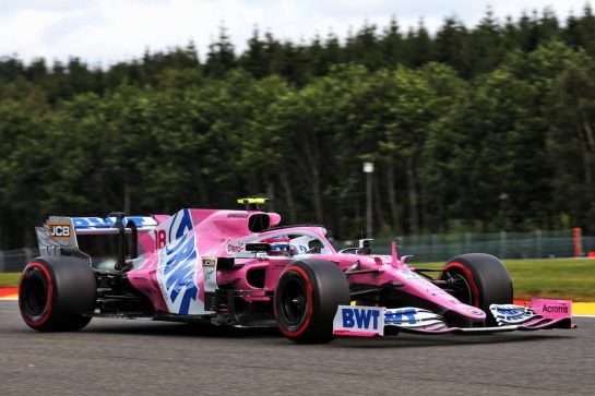 Lance Stroll (CDN) Racing Point F1 Team RP20.
28.08.2020. Formula 1 World Championship, Rd 7, Belgian Grand Prix, Spa Francorchamps, Belgium, Practice Day.
- www.xpbimages.com, EMail: requests@xpbimages.com - copy of publication required for printed pictures. Every used picture is fee-liable. © Copyright: Charniaux / XPB Images