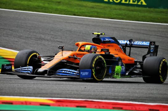 Lando Norris (GBR) McLaren MCL35.
28.08.2020. Formula 1 World Championship, Rd 7, Belgian Grand Prix, Spa Francorchamps, Belgium, Practice Day.
- www.xpbimages.com, EMail: requests@xpbimages.com © Copyright: Batchelor / XPB Images