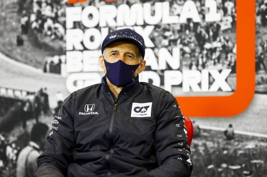 Franz Tost (AUT) AlphaTauri Team Principal in the FIA Press Conference.
28.08.2020. Formula 1 World Championship, Rd 7, Belgian Grand Prix, Spa Francorchamps, Belgium, Practice Day.
- www.xpbimages.com, EMail: requests@xpbimages.com - copy of publication required for printed pictures. Every used picture is fee-liable. © Copyright: FIA Pool Image for Editorial Use Only