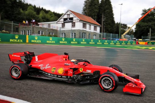 Sebastian Vettel (GER) Ferrari SF1000.
29.08.2020. Formula 1 World Championship, Rd 7, Belgian Grand Prix, Spa Francorchamps, Belgium, Qualifying Day.
- www.xpbimages.com, EMail: requests@xpbimages.com - copy of publication required for printed pictures. Every used picture is fee-liable. © Copyright: Charniaux / XPB Images