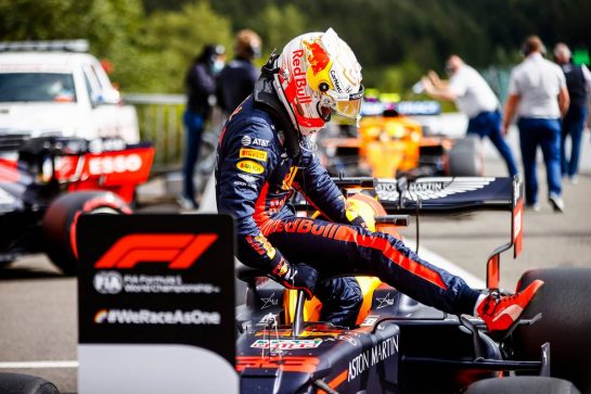 Max Verstappen (NLD) Red Bull Racing in qualifying parc ferme.
29.08.2020. Formula 1 World Championship, Rd 7, Belgian Grand Prix, Spa Francorchamps, Belgium, Qualifying Day.
- www.xpbimages.com, EMail: requests@xpbimages.com - copy of publication required for printed pictures. Every used picture is fee-liable. © Copyright: FIA Pool Image for Editorial Use Only