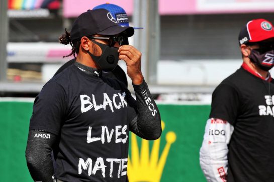 Lewis Hamilton (GBR) Mercedes AMG F1 on the grid.
30.08.2020. Formula 1 World Championship, Rd 7, Belgian Grand Prix, Spa Francorchamps, Belgium, Race Day.
- www.xpbimages.com, EMail: requests@xpbimages.com © Copyright: Batchelor / XPB Images