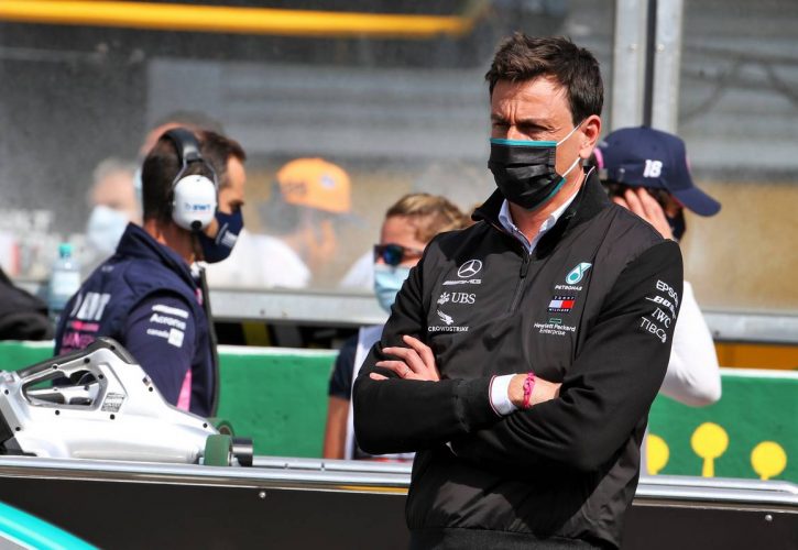Toto Wolff (GER) Mercedes AMG F1 Shareholder and Executive Director on the grid.