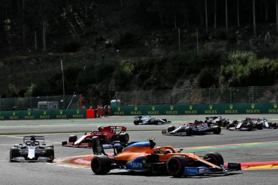 Lando Norris (GBR) McLaren MCL35.
30.08.2020. Formula 1 World Championship, Rd 7, Belgian Grand Prix, Spa Francorchamps, Belgium, Race Day.
- www.xpbimages.com, EMail: requests@xpbimages.com © Copyright: Batchelor / XPB Images