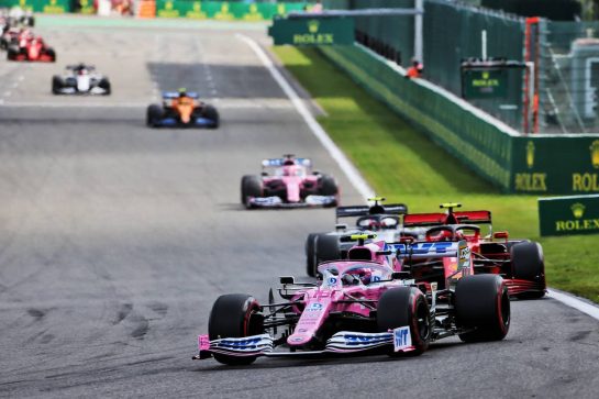 Lance Stroll (CDN) Racing Point F1 Team RP20.
30.08.2020. Formula 1 World Championship, Rd 7, Belgian Grand Prix, Spa Francorchamps, Belgium, Race Day.
- www.xpbimages.com, EMail: requests@xpbimages.com - copy of publication required for printed pictures. Every used picture is fee-liable. © Copyright: Charniaux / XPB Images