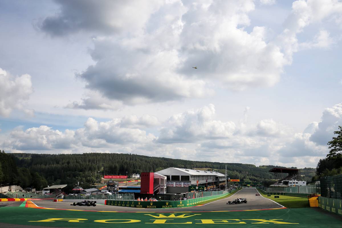 Lewis Hamilton (GBR) Mercedes AMG F1 W11 and Valtteri Bottas (FIN) Mercedes AMG F1 W11.