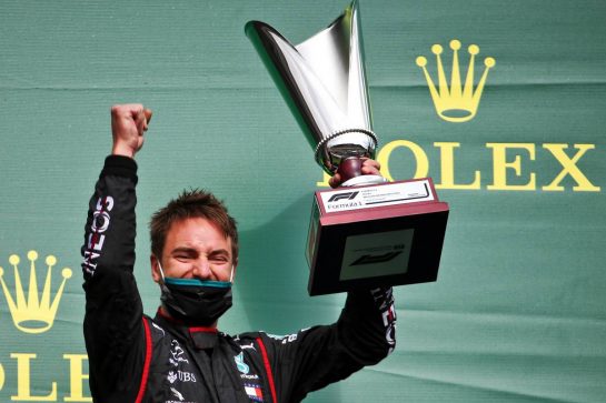 Mercedes AMG F1 on the podium.
30.08.2020. Formula 1 World Championship, Rd 7, Belgian Grand Prix, Spa Francorchamps, Belgium, Race Day.
- www.xpbimages.com, EMail: requests@xpbimages.com © Copyright: Batchelor / XPB Images