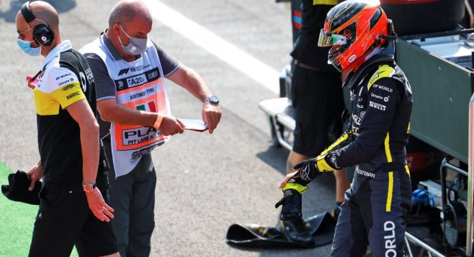 Frustrated Ocon muzzled by Renault pitwall on cool-down lap