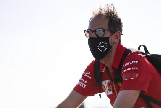 Sebastian Vettel (GER), Scuderia Ferrari 
03.09.2020. Formula 1 World Championship, Rd 8, Italian Grand Prix, Monza, Italy, Preparation Day.
- www.xpbimages.com, EMail: requests@xpbimages.com - copy of publication required for printed pictures. Every used picture is fee-liable. © Copyright: Charniaux / XPB Images