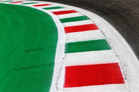 Circuit atmosphere - kerb detail.
03.09.2020. Formula 1 World Championship, Rd 8, Italian Grand Prix, Monza, Italy, Preparation Day.
- www.xpbimages.com, EMail: requests@xpbimages.com © Copyright: Moy / XPB Images