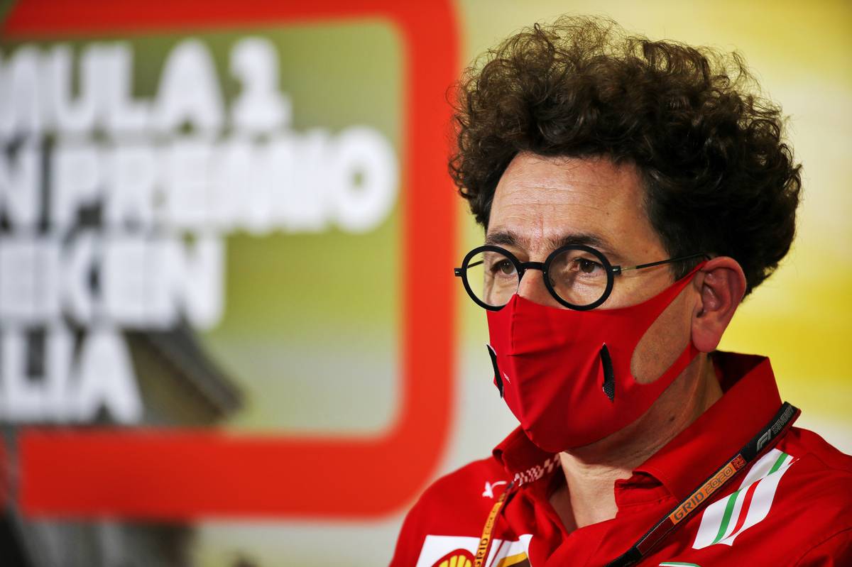 Mattia Binotto (ITA) Ferrari Team Principal in the FIA Press Conference.