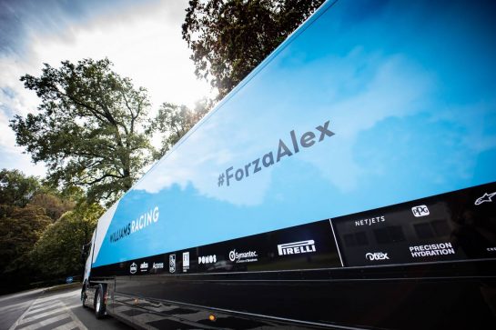 Williams Racing truck heads from Monza to Mugello.
10.09.2020. Formula 1 World Championship, Rd 9, Tuscan Grand Prix, Mugello, Italy, Preparation Day.
- www.xpbimages.com, EMail: requests@xpbimages.com © Copyright: Bearne / XPB Images